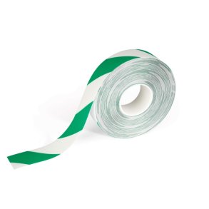 Durable Duraline Markeringstape - 50mm hvid/grn PVC - permanent