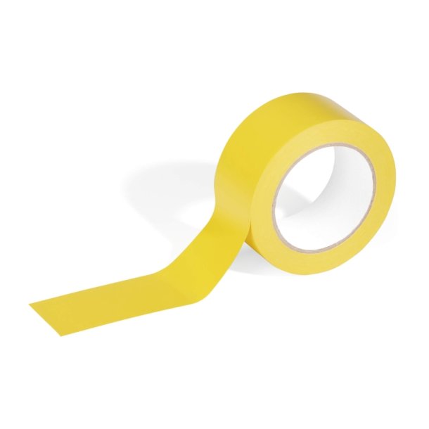 Durable Duraline Markeringstape - 50mm gul PVC - flytbar
