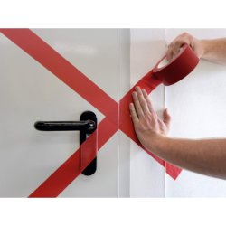 Durable Duraline Markeringstape - 50mm rd PVC - flytbar