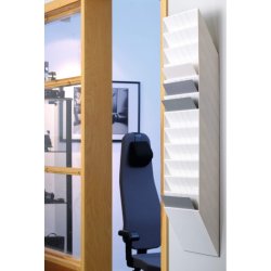 Durable Brochureholder A4 - Flexiboxx 12 liggende hvid