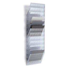 Durable Brochureholder A4 - Flexiboxx 12 liggende transparen