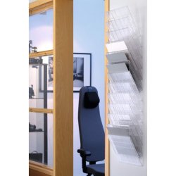 Durable Brochureholder A4 - Flexiboxx 12 liggende transparen
