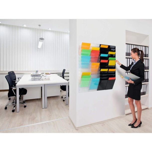 Durable Brochureholder A4 - Flexiboxx 12 stende hvid