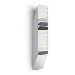 Durable Brochureholder A4 - Flexiboxx 12 stende hvid