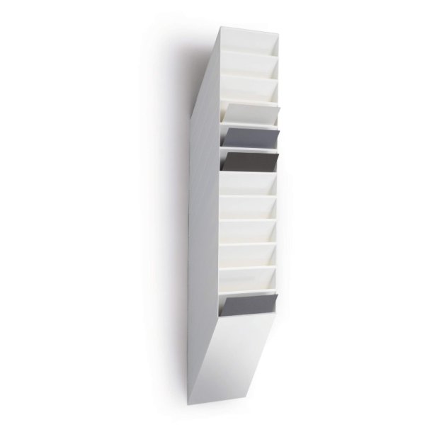 Durable Brochureholder A4 - Flexiboxx 12 stende hvid