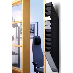 Durable Brochureholder A4 - Flexiboxx 12 stende sort