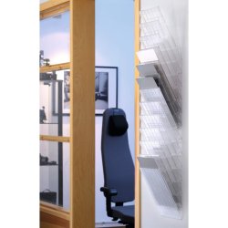 Durable Brochureholder A4 - Flexiboxx 12 stende transparent