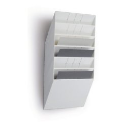 Durable Brochureholder A4 - Flexiboxx 6 liggende hvid