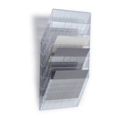 Durable Brochureholder A4 - Flexiboxx 6 liggende transparent