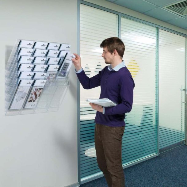 Durable Brochureholder A4 - Flexiboxx 6 stende hvid