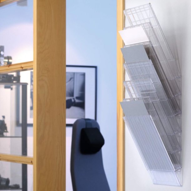 Durable Brochureholder A4 - Flexiboxx 6 stende hvid