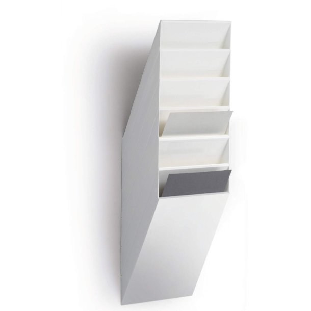 Durable Brochureholder A4 - Flexiboxx 6 stende hvid