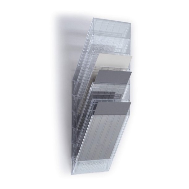 Durable Brochureholder A4 - Flexiboxx 6 stende transparent