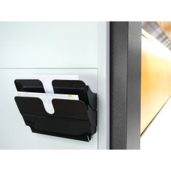 Durable Brochureholder A4 - Flexiplus 2 liggende magnetisk