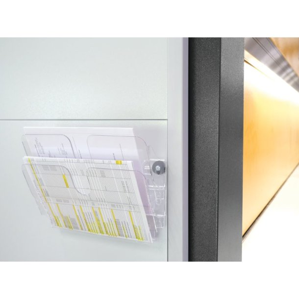 Durable Brochureholder A4 - Flexiplus 2 liggende magnetisk