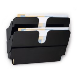 Durable Brochureholder A4 - Flexiplus 2 liggende sort