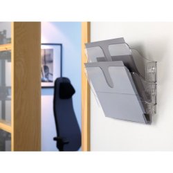 Durable Brochureholder A4 - Flexiplus 2 liggende transparent