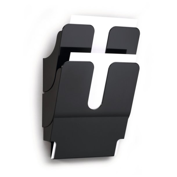 Durable Brochureholder A4 - Flexiplus 2 stende sort