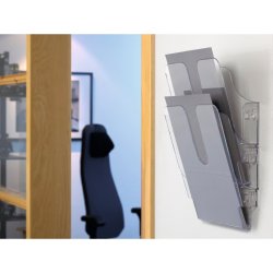 Durable Brochureholder A4 - Flexiplus 2 stende transparent