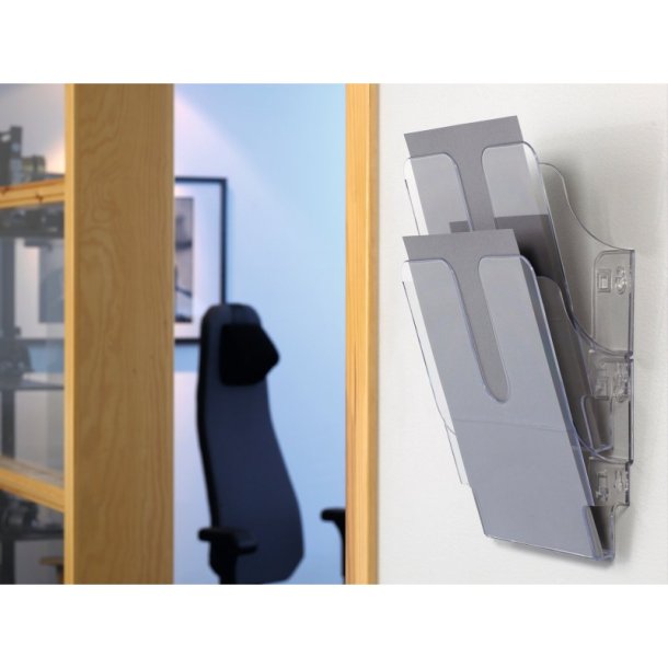 Durable Brochureholder A4 - Flexiplus 2 stende transparent