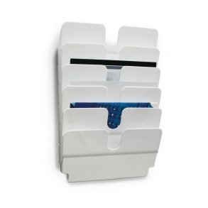 Durable Brochureholder A4 - Flexiplus 6 liggende hvid