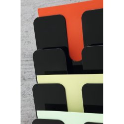 Durable Brochureholder A4 - Flexiplus 6 stende sort