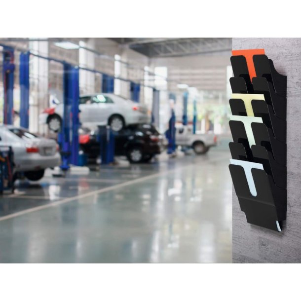 Durable Brochureholder A4 - Flexiplus 6 stende sort