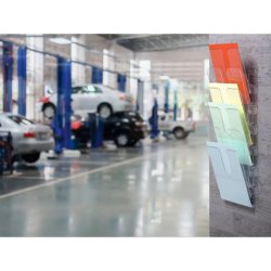 Durable Brochureholder A4 - Flexiplus 6 stende Transparent