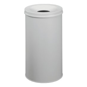Durable 60 liter Safe selvslukkende papirkurv - gr� metal
