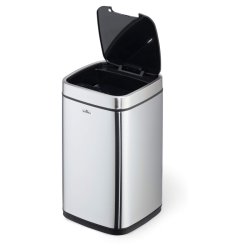 Durable 12 liter Sensor Bin - slv metal affaldsspand med sensor