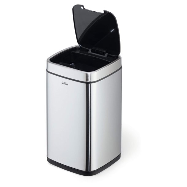 Durable 12 liter Sensor Bin - slv metal affaldsspand med sensor