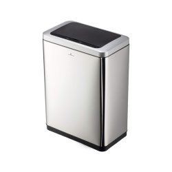 Durable 2x20 liter Sensor Bin - slv metal affaldsspand med sensor