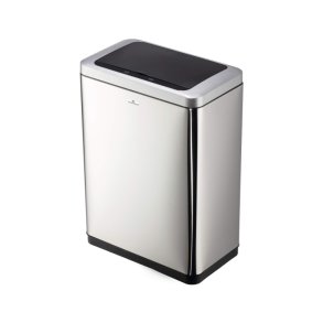 Durable 2x20 liter Sensor Bin - slv metal affaldsspand med sensor