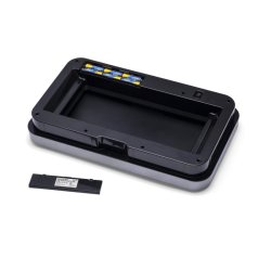 Durable 2x20 liter Sensor Bin - slv metal affaldsspand med sensor