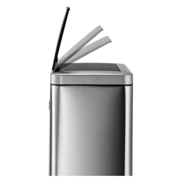 Durable 2x20 liter Sensor Bin - slv metal affaldsspand med sensor