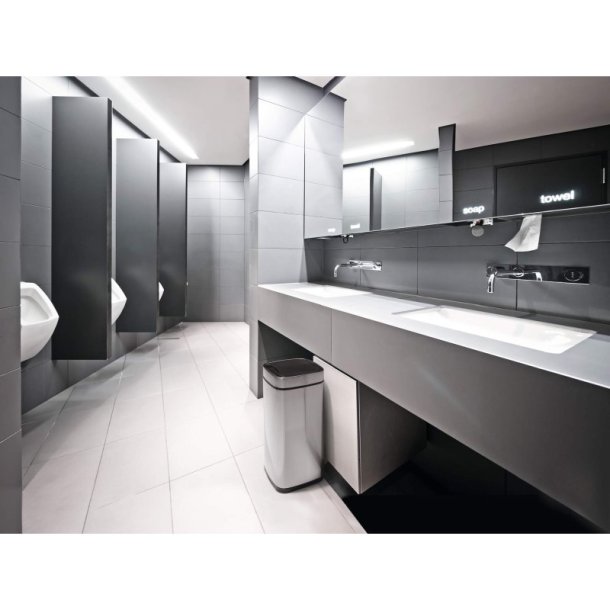 Durable 21 liter Sensor Bin - slv metal affaldsspand med sensor