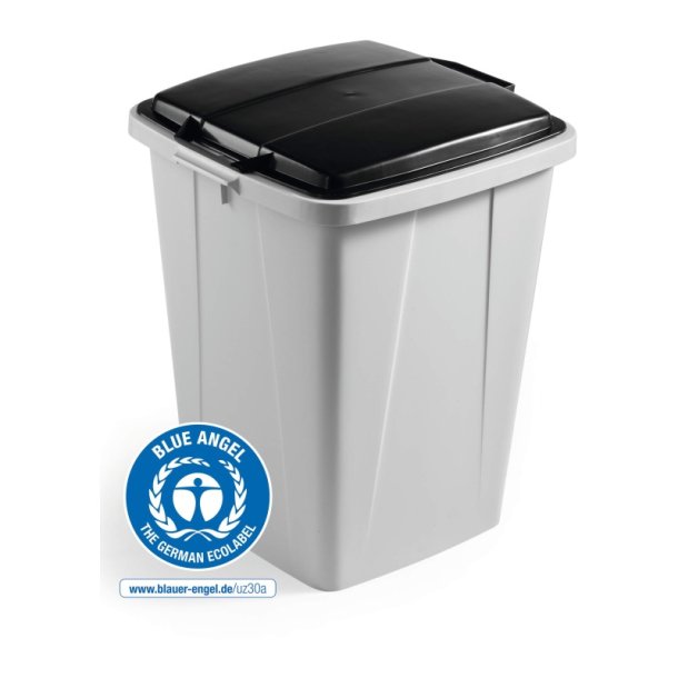 Durable Affaldsspand 90 Liter - hndtag - Gr plast ECO