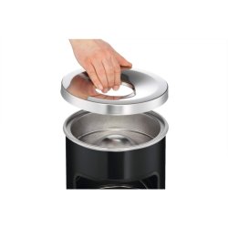 Durable affaldsspand med askebger - 17 liter - Safe gr metal