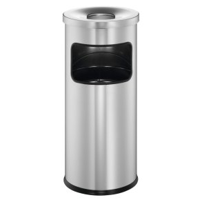 Durable affaldsspand med askeb�ger - 17 liter - Safe s�lv metal