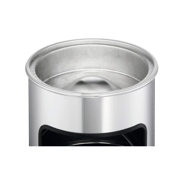 Durable affaldsspand med askebger - 17 liter - Safe slv metal