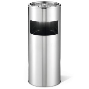 Durable affaldsspand med askeb�ger - 17 liter - Rustfri st�l