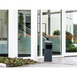 Durable affaldsspand med askebger - 17 liter - Safe sort metal