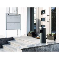 Durable affaldsspand med askebger - 17 liter - Safe sort metal