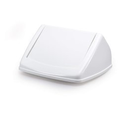 Durable Affaldsspand flip 40 Liter - vippelg - hvid plast
