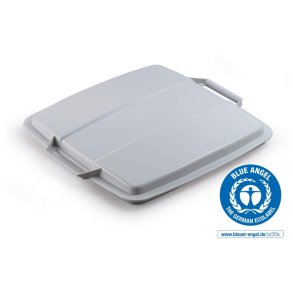 Durable Lg til affaldsspand 90 liter - hndtag - gr plast ECO