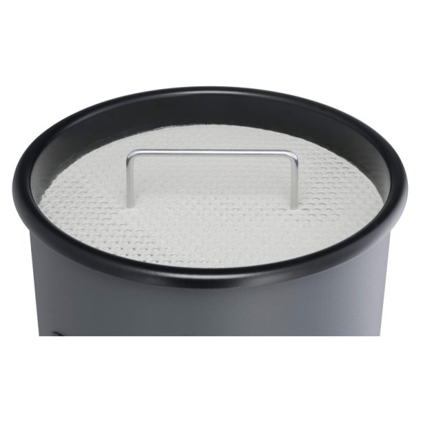Durable affaldsspand med askebger - 17 liter - sort metal