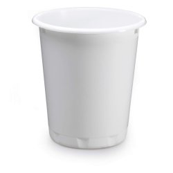 Durable 13 liter Basic papirkurv - hvid plast