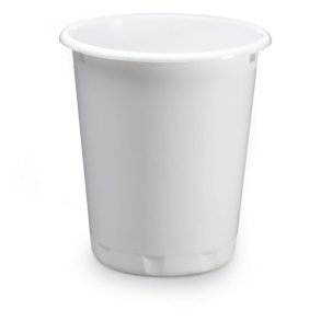 Durable 13 liter Basic papirkurv - hvid plast