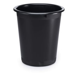 Durable 13 liter Basic papirkurv - sort plast