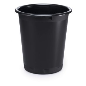 Durable 13 liter Basic papirkurv - sort plast